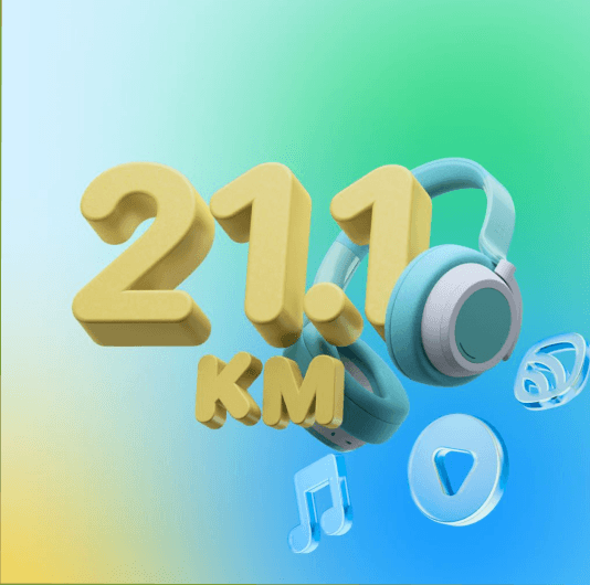 Плейлист Бег | 21,1 км